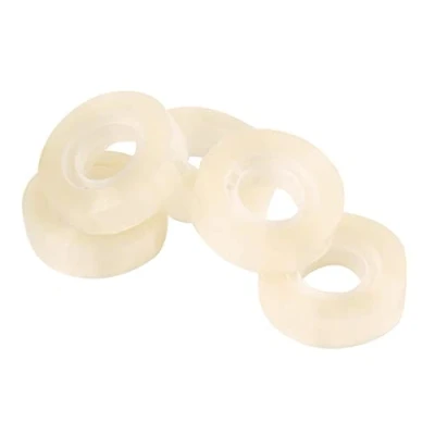 Bild av Q Connect KF17488 transparent självhäftande filmtejp/12 rullar/12 mm x 30 m/för skola, hem och kontor