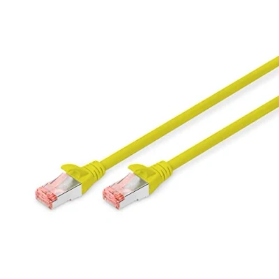 Bild av DIGITUS LAN Kabel Cat 6 2m RJ45 nätverkskabel S/FTP skärmad kompatibel med 6A och 7 Gul