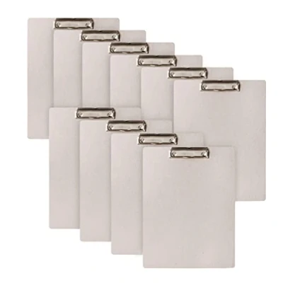 Bild av Original Falken 10 pack Vegan Urklipp Pure Raw. Tillverkad i Tyskland. A4 Grå Idealisk för inventering och lagerhantering Naturligt puristiskt miljövänligt ekologiskt klippblock.