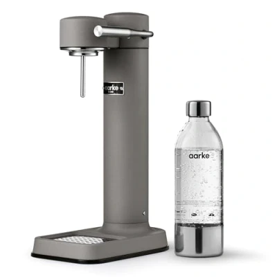 Bild av Aarke Carbonator 3, Kolsyremaskin i Rostfritt Stål med BPA fri Flaska (800ml), Mattgrå