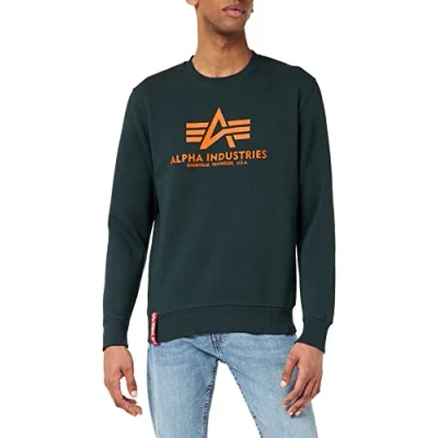 Bild av Alpha Industries Basic Sweatshirt, Storlek: XS, Dark petrol