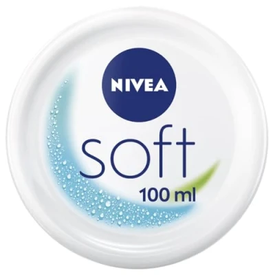Bild av NIVEA Soft uppfriskande fuktkräm (100 ml), lätt kräm med E vitamin och 100% naturlig jojobaolja, snabbabsorberande hudkräm för märkbart avslappnad hud