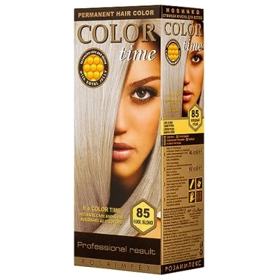 Bild av FÄRGGLAD TIME permanent hårfärg 85 kall blond Berikad med Royal geléer och C vitamin hårfärgning 100% grå täckning 100 ml