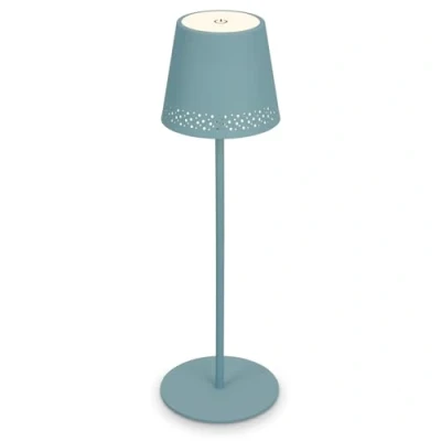 Bild av BRILONER LED Battery Table Lamp 2 in 1 Assembly, Steglös dimbar, Touch, Mobile Light, Outdoor, Cordless, Dove Blue
