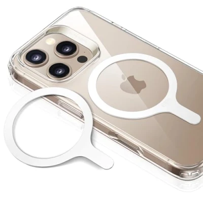 Bild av ESR HaloLock magnetring klistermärke 360, kompatibel med MagSafe Ring, universellt magnetiskt konverteringsset, för iPhone 15/14/13/12/11/X, Galaxy S23/S21/S20/S10 serie 2 stycken, vita