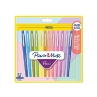 Bild av Paper Mate Flair filtspetspennor Mediumspets (0,7 mm) Pastellfärger 12 stycken