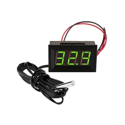 Bild av FBBULES Digital Termometer med Vattentät Sond 12V Elektronisk för Akvarium Kylskåp Temperatursensor