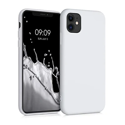 Bild av kwmobile Fodral kompatibelt med Apple iPhone 11 mjukt och fint skydd i TPU silikon matt vit
