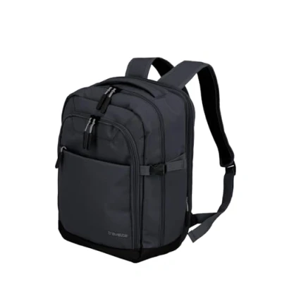 Bild av Travelite unisex kick off cabin ryggsäck kabinryggsäck (1 pack), GRÅ, Kabinenrucksack (40 cm/23 Liter), Klassisk