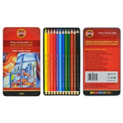 Bild av Crayons de couleur Michel Polycolor Multicouleur 12 Pièces