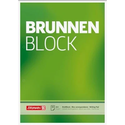 Bild av Brunnen brevblock/skrivblock/fontänblocket (A4, tomt, 50 ark, 70 g/m², perforerade 2)