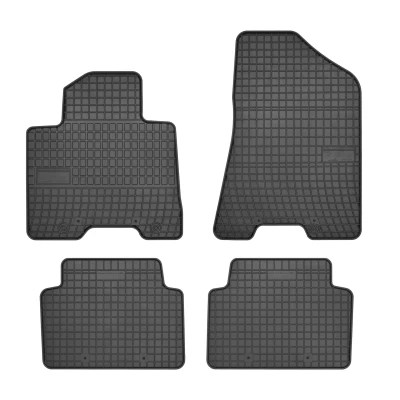 Bild av FROGUM 546610 Ensemble de tapis sol Caoutchouc avant et arrière 4 noir Sur mesure HYUNDAI: Tucson, KIA: Sportage IV