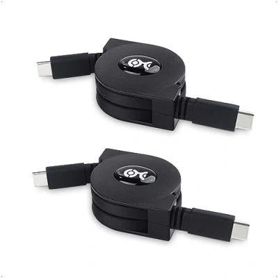 Bild av Cable Matters Kort infällbar USB C kabel (kort till kabel) 1m