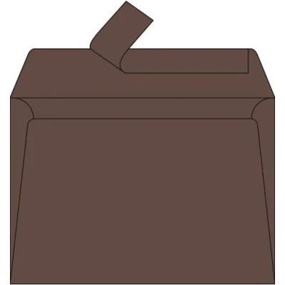 Bild av Clairefontaine Ref 5872C pollenkuvert (paket med 20) C5 storlek, 120 gsm papper, gummerad tätning, bläckstråleskrivare och laserskrivare kompatibel, syrafri brun