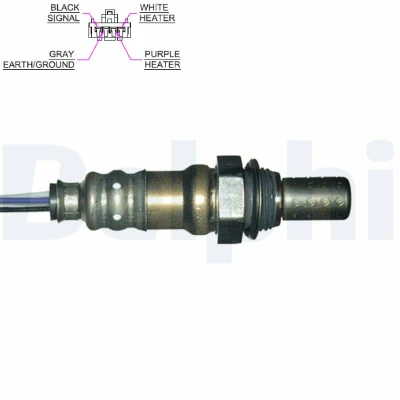 Bild av DELPHI ES20076 12B1 Sonde lambda planaire, chauffé MITSUBISHI: Lancer 7, ECLIPSE 2, Galant 6
