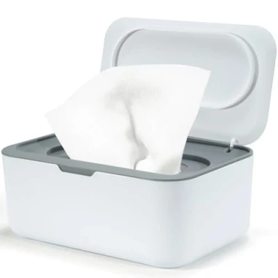 Bild av våtservettslåda för bebis, baby, låda vått toalettpapper, fuktig servettlåda beige förvaringslåda med lock håller dukar, våtpapperslåda hem och kontor