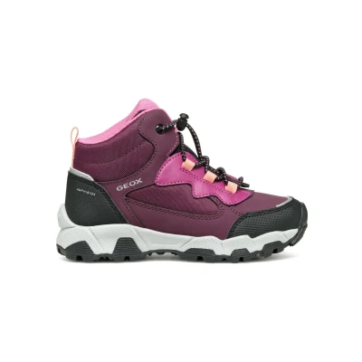 Bild av Geox J MAGNETAR G. B ABX sneakers, 5 UK Red, Röd,