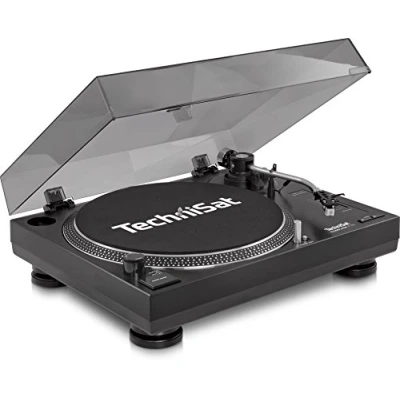 Bild av TechniSat TECHNIPLAYER LP 300 professionell USB DJ skivspelare (med skrapfunktion och digitaliseringsfunktion, varvtal: 33/45 varv/min, kvartsstyrd direktdriv) svart