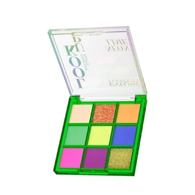 Bild av EVELINE_Look Up Neon Lime palette of 9 eyeshadows 10.8g