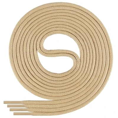 Bild av Di Ficchiano runda vaxade skosnören för affärer, kostym och läderskor, diameter 24 mm, längder 45200 cm, mycket slitstarka, tillverkade i Europa, vuxen (unisex), beige, 130 cm/ø 4 mm