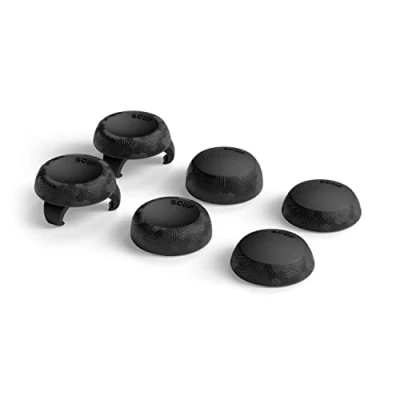 Bild av SCUF Tumgrepp 6 Pack Med 2 Baser Tactic För Joystick Xbox One Och Series XS, PS4, PS5, Nintendo Switch Pro Handkontroll Svart
