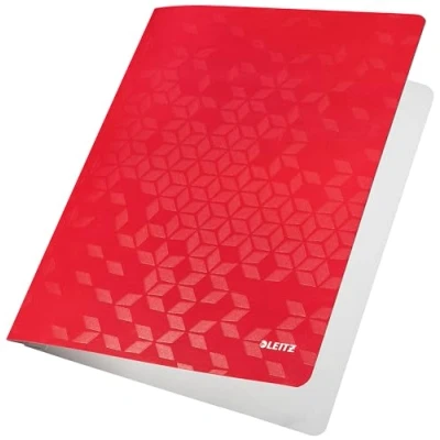 Bild av Leitz WOW A4 Dokumentmapp, Laminerad Mapp, Samlingsmapp med Kapacitet för 250 Ark, Röd, 30010026