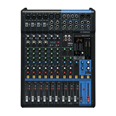 Bild av Yamaha MG12XU Analog mixer med SPX 12 kanals kan monteras i rack