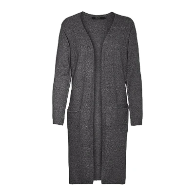 Bild av VERO MODA kvinnlig kofta VMDOFFY kofta, Mörkgrå melange, XL