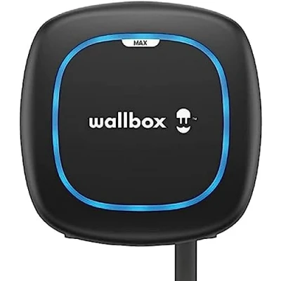 Bild av Wallbox Pulsar Max, laddare för elfordon (22 kW, typ 2, Wi Fi, Bluetooth, OCPP, inomhus/utomhus, 7 m, enkel installation), svart