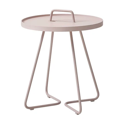 Bild av Cane line On the move side table Sidobord Dusty rose Small Ø: 44 x H: 54 cm