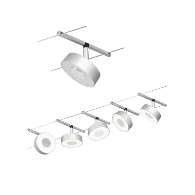 Bild av Paulmann Circle LED vajersystem 5 lampor krom matt