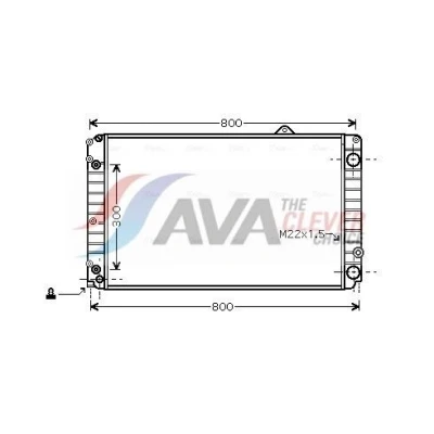 Bild av Kylare, motorkylning AVA QUALITY COOLING AIA2099