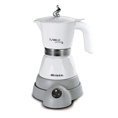 Bild av Ariete 1358 Moka Aroma elektrisk kaffemaskin för 24 koppar, 400 W, automatisk avstängning, varmhållningsfunktion till 30, vit