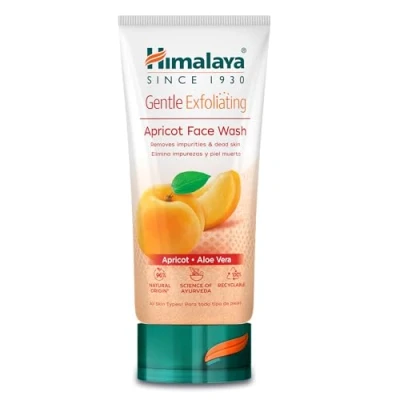 Bild av Himalaya Gentle Exfoliating Apricot Scrub Polerar bort orenheter för ren hud Återfuktar, lindrar och ljusar upp huden Lämplig alla hudtyper 75 ml