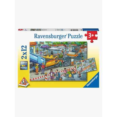 Bild av Ravensburger Pussel Road Construction Site 2x12 Bitar