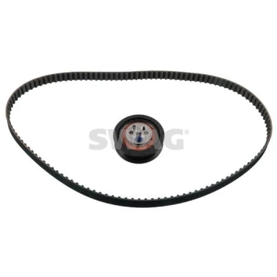 Bild av SWAG 99 02 0068 Kit de distribution 124 avec denture trapézoïdale Galet tendeur compris AUDI: 80 B4 Berline, A6 C4 Avant, Berline