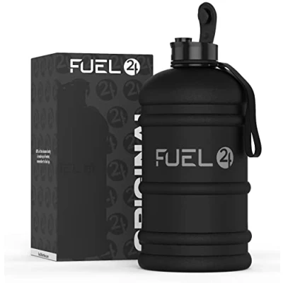 Bild av Fuel24 kanna 2,2 liter vattenflaska extra starkt flexmaterial droppsäkert, pop eller sugrörslock alternativ L stor sportflaska för gym, BPA fri
