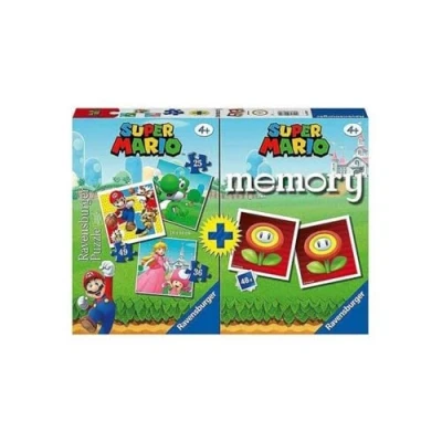 Bild av Ravensburger, Multipack Super Mario, minne och pussel, pussel spel för pojkar flickor, ålder 4+