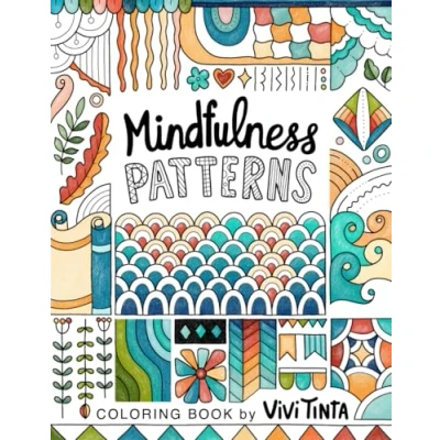 Bild av Mindfulness Patterns: Coloring Book with Creative Pattern Designs for Stress Relief and Relaxation