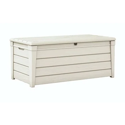 Bild av Keter Trädgårdsskjul Brightwood Poolbox, kapacitet 454 liter 145 x 69,7 60,3 cm