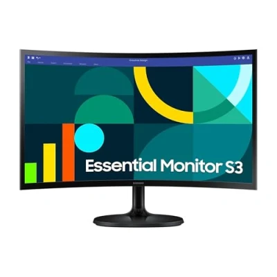 Bild av Samsung S36GD Essential S24D364GAU 24 tum böjd bildskärm med VA panel, Full HD upplösning, 4 ms svarstid, 100 Hz uppdateringsfrekvens, Eco Saving Plus, flimmerfri, svart