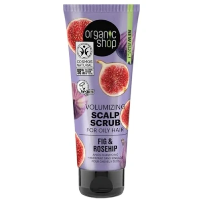 Bild av Organic Shop Volumizing Scalp Scrub för oljigt hår, fikon och nypon (75 ml)