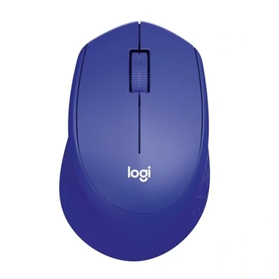 Bild av Logitech M330 Silent Plus Wireless Mouse, 2.4GHz med Nano USB mottagare, 1000 DPI Optisk sensor, 3 Knappar, 24 Månaders batteritid, PC / Mac Chromebook Blue