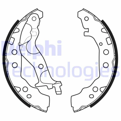 Bild av DELPHI LS2175 Mâchoires De Frein 180 28 TOYOTA: iQ