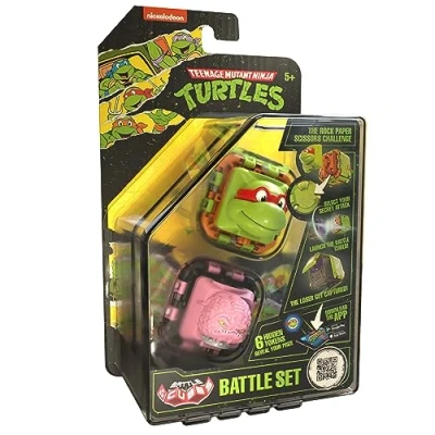 Bild av Battle Cubes Ninja Turtles Raphaelo Vs Krang 2 pack Fidget Set