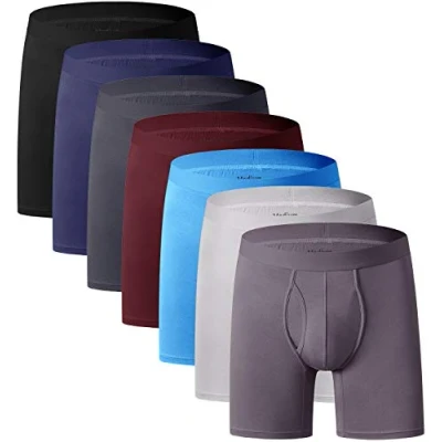 Bild av YOULEHE Boxershorts för män mjuka bambu underkläder kalsonger andas multipack
