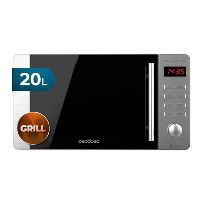 Bild av Cecotec Mikrovågsugn Pro Clean 5110 Inox. 700 W, grill 800 20 L, Ready 2 Clean, beläggning 3D Wave frontspegel, 8 program, 60 min timer, LED, rostfritt stål i silver svart