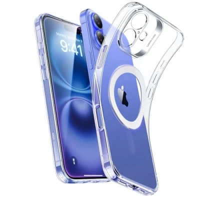 Bild av ESR för iPhone 16 Plus fodral, kompatibel med MagSafe, kameraskydd, stöttåligt tunt motstår gulnande och repor, magnetiskt telefonfodral Plus, Noll serien, klar