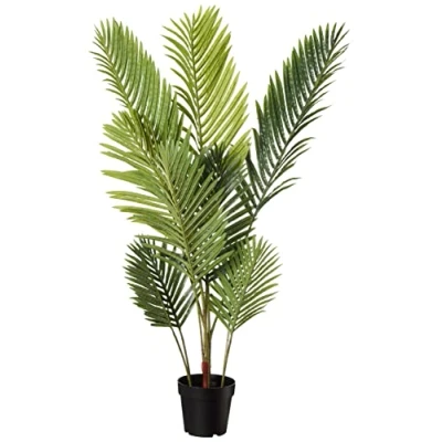Bild av Amazon Basics Konstgjord palm med plastkruka, 119,38 cm, grön
