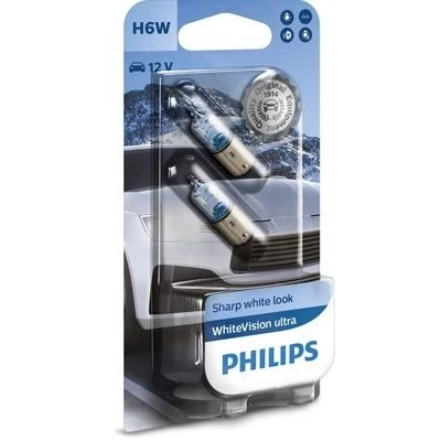 Bild av PHILIPS 12036WVUB2 Ampoule, feu clignotant 12 6 H6W, Lampe halogène miniature BMW: 3 Touring, 1 5 portes, AUDI: A4 B6 Avant, ALFA ROMEO: 166